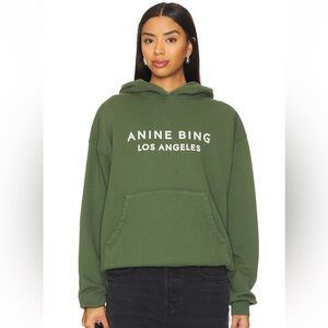 Anine Bing Green Hoodie